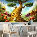 GobekUsa Ancient Trees Tapestry: Psychedelic 3D Print Wall Hanging for Boho Decor