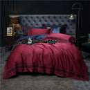 GobekUsa Luxe Egyptian Cotton Bedding Set: Duvet Cover, Bed Sheet, 2 Pillow Sham