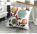 GobekUsa Ethnic Style Canvas Embroidery Pillow Cover 45x45cm