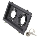 GobekUsa Double Ring LED Ceiling Downlights GU10 MR16 Base Spot Lamps Holder Bracket
