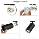 GobekUsa Black White LED GU10 Track Lamps for Shop Rail, Aluminum Spotlights for Clothing Store