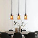 Nordic Smoky Gray Glass Pendant Light