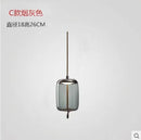 GobekUsa Hemp Rope Knot Pendant Lights - Suspendu Glass Hanging Lamp