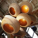 GobekUsa Chinese Paper Pendant Light for Restaurant Living Room, Southeast Asian Style