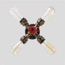 GobekUsa Industrial Brass Ceiling Chandelier with Edison Bulbs