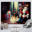 GobekUsa Christmas God Deer Tapestry: Hippie Psychedelic Bohemian Wall Hanging