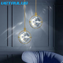 GobekUsa Crystal LED Ceiling Lamp Chandelier Iron Art Bar Home Decor.