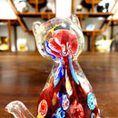 GobekUsa Cute Cat Glass Figurine | Crystal Animal Sculpture | Home Table Decor, Kids Gift
