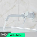 GobekUsa Brass Wall Mount Basin Faucet: Single Handle Vessel Sink Mixer Tap
