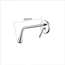GobekUsa Brushed Gold Basin Faucet, Hot & Cold Mixer Tap, In-Wall Water Drop Faucet