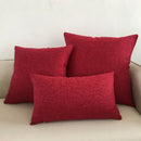 GobekUsa Ivory Sofa Cushion Cover Solid Basic 30x50cm - 60x60cm