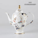 GobekUsa Bone China Tea Pot: Elegant European Porcelain Coffee Pot for Tea Lovers.