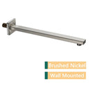 GobekUsa Gold Stainless Steel Shower Arm & Head Holder Wall Mount Fixed Pipe