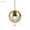 GobekUsa Glass Ball LED Pendant Light - Gold Minimalist Nordic Hanging Lamp