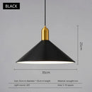GobekUsa Black Gold LED Pendant Lights for Home Restaurant Loft Bar Industrial Decor