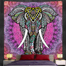 GobekUsa Elephant God Mandala Tapestry: Bohemian Home Decor Hippie Style Large Tapestry