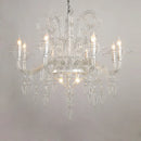 GobekUsa Iron Baroque E14 LED Chandelier Suspension Lighting for Foyer