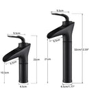 GobekUsa Gold Waterfall Wine Glass Basin Faucet - Single Lever Bathroom Mixer