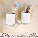 GobekUsa Aluminum Bath Hardware Set: Shelf, Towel Rack, Paper Holder, Brush Holder, Hooks