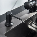 GobekUsa 220ML Black Kitchen Soap Dispenser Stainless Steel Head, 3 Colors Liquid Detergent Bottle