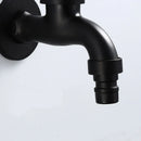 GobekUsa Antique Black Brass Wall Mount Bibcock Tap for Outdoor Garden and Washing Machine