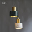 GobekUsa Green Marble Pendant Light: Luxury Hanging Lamp for Dining Room, Bedside, Hotel.
