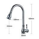GobekUsa Gold Brass Kitchen Faucet Rotatable Mixer Tap Single Handle Hot&Cold Water