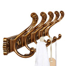 GobekUsa Antique Bronze Carved Robe Hook Towel Hanger for Bathroom and Kitchen
