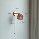 GobekUsa LED Petal Wall Sconce Modern Nordic Style Pull Chain Switch Stair Mirror Light