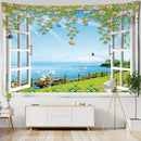 GobekUsa Bohemian Wood Tapestry Wall Hanging for Stylish Dorm Room Decor
