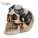 GobekUsa Animal Skull Head Punk Mechanical Desktop Decoration for Bar Atmosphere