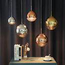 GobekUsa Gold Glass Ball LED Pendant Light for Bedroom, Living Room - Modern Art Hanging Lamp