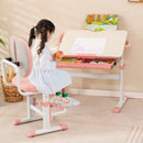 Ergonomic Height-adjustable Kids Study Chair with Double Back Support
