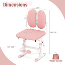 Ergonomic Height-adjustable Kids Study Chair with Double Back Support by LJGDeals