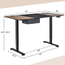 Height Adjustable Electric Standing Desk with USB Charging Port by LJGDeals