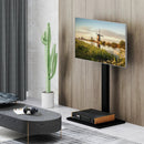 Height Adjustable Floor TV Stand with AV Shelf for 32-70 Inch TVs by LJGDeals