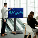 Height Adjustable Floor TV Stand with AV Shelf for 32-70 Inch TVs by LJGDeals