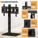 Height Adjustable Floor TV Stand with AV Shelf for 32-70 Inch TVs by LJGDeals