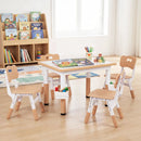 Kids Table and 4 Chairs Set with Adjustable Height by LJGDeals