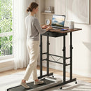 Height Adjustable Standing Desk with Wheels & Drawer by LJGDeals