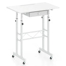Height Adjustable Standing Desk with Wheels & Drawer by DirectDeals