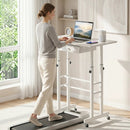 Height Adjustable Standing Desk with Wheels & Drawer by LJGDeals