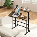 Mobile Standing Desk with Power Outlets & Adjustable Height by DirectDeals