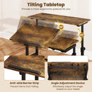Mobile Standing Desk with Power Outlets & Adjustable Height by LJGDeals