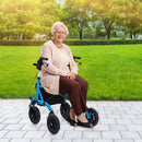 Height Adjustable Rollator Walker Foldable Rolling Walker with Seat for Seniors by LJGDeals