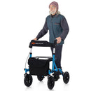 Height Adjustable Rollator Walker Foldable Rolling Walker with Seat for Seniors by LJGDeals