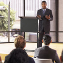 40.5-49 Inch Height Adjustable Rolling Podium Stand Lectern Table-Black by LJGDeals