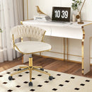 360¬∞ Height Adjustable Swivel Upholstered Desk Computer Chair with Hand-woven Back by LJGDeals