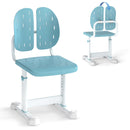 Height-adjustable Kid's Study Chair with Double Back Support and Breathable Seat for 3+ Years Old