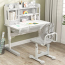 Height-adjustable Kid's Study Chair with Double Back Support and Breathable Seat for 3+ Years Old by LJGDeals